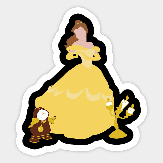 beauty and her friends Sticker by nomadearthdesign